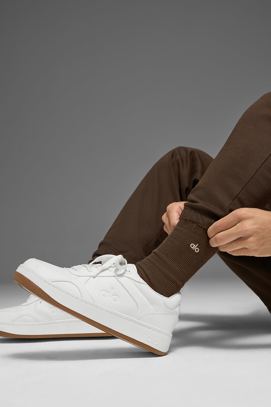 Unisex Half-Crew Understated Sock - Espresso image 3