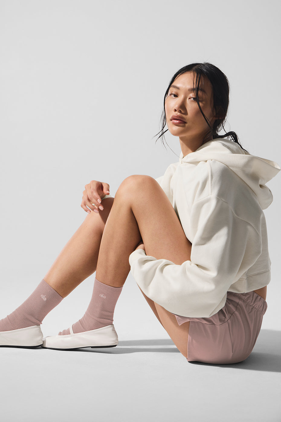 Unisex Half-Crew Understated Sock - Taupe image 2