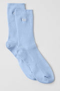 Unisex Half-Crew Understated Sock - Seashell Blue image 1