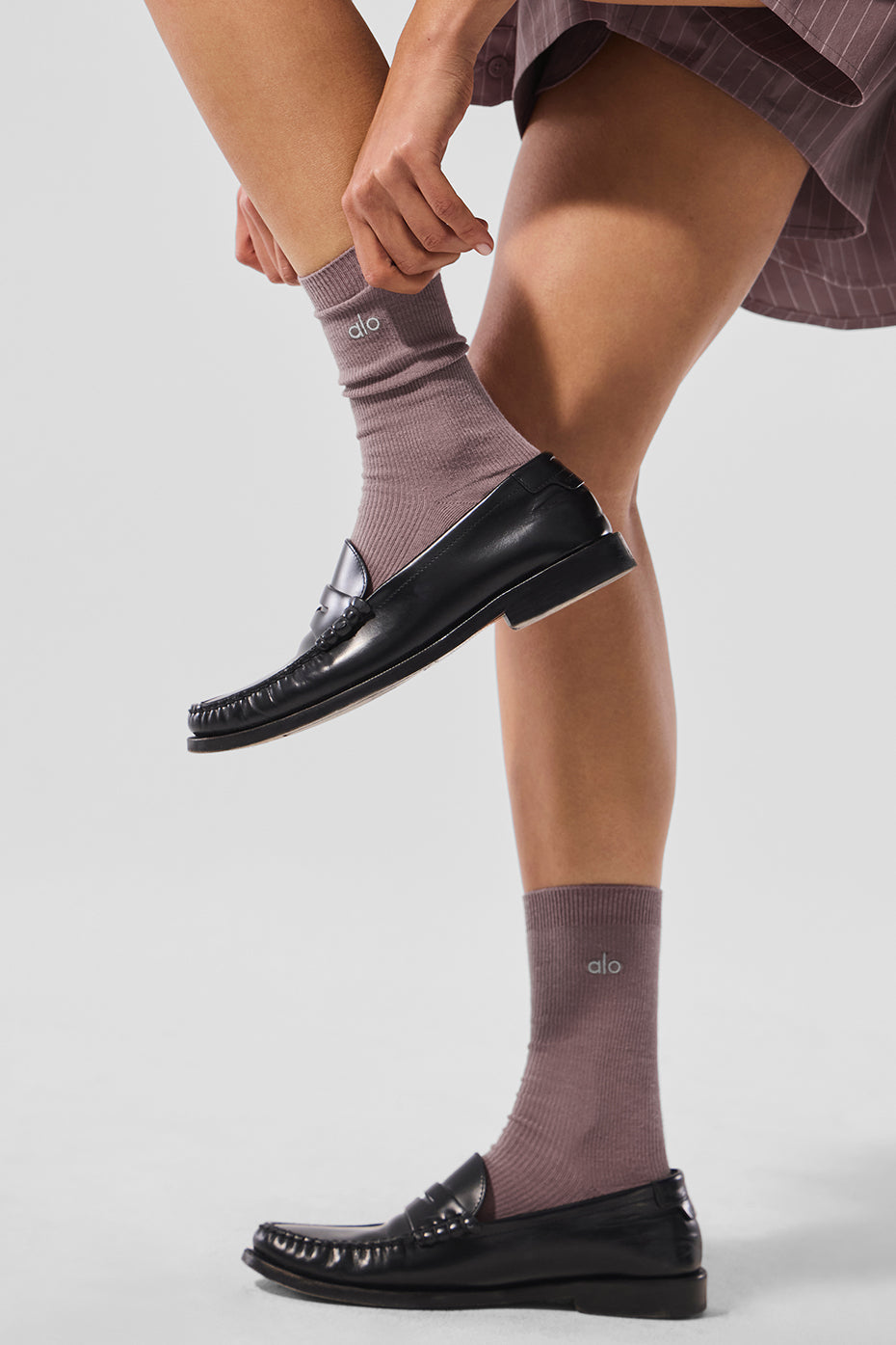 Unisex Half-Crew Understated Sock - Mushroom image 2