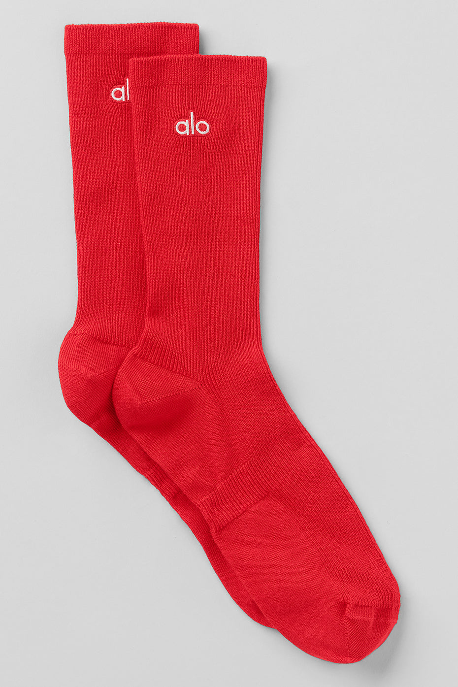 Unisex Half-Crew Understated Sock - Bright Red image 1