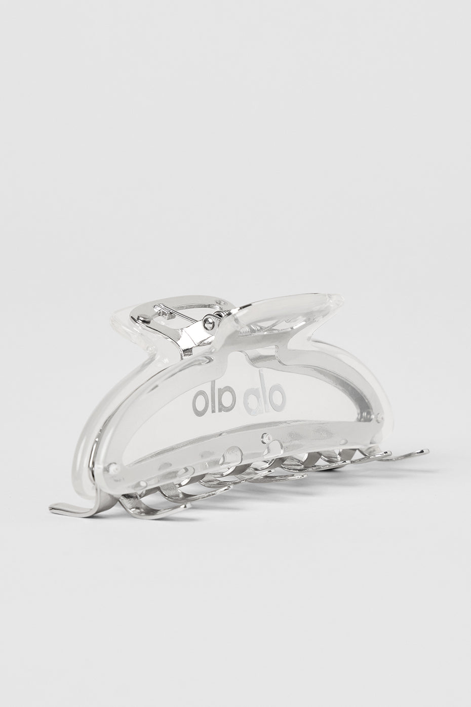 Acrylic Illusion Claw Clip - Clear Acetate/Chrome image 1