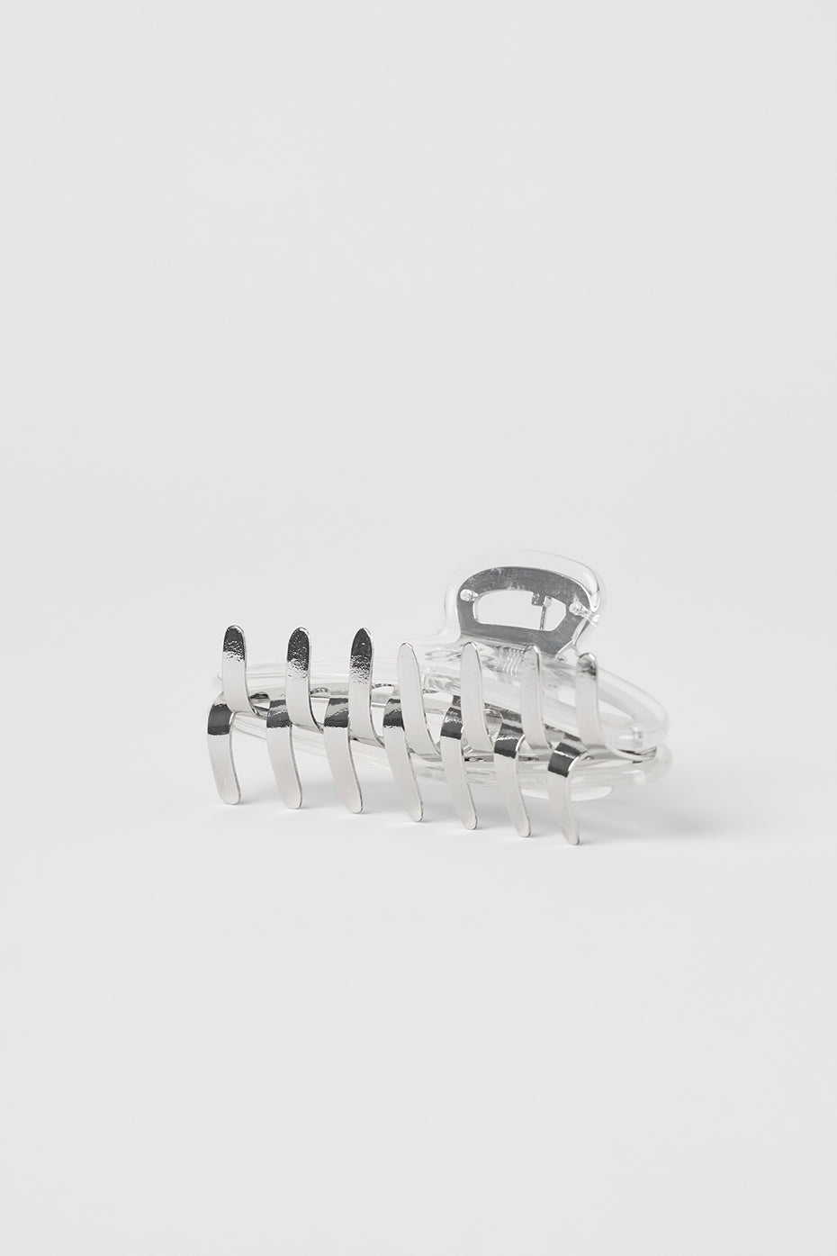 Acrylic Illusion Claw Clip - Clear Acetate/Chrome image 3
