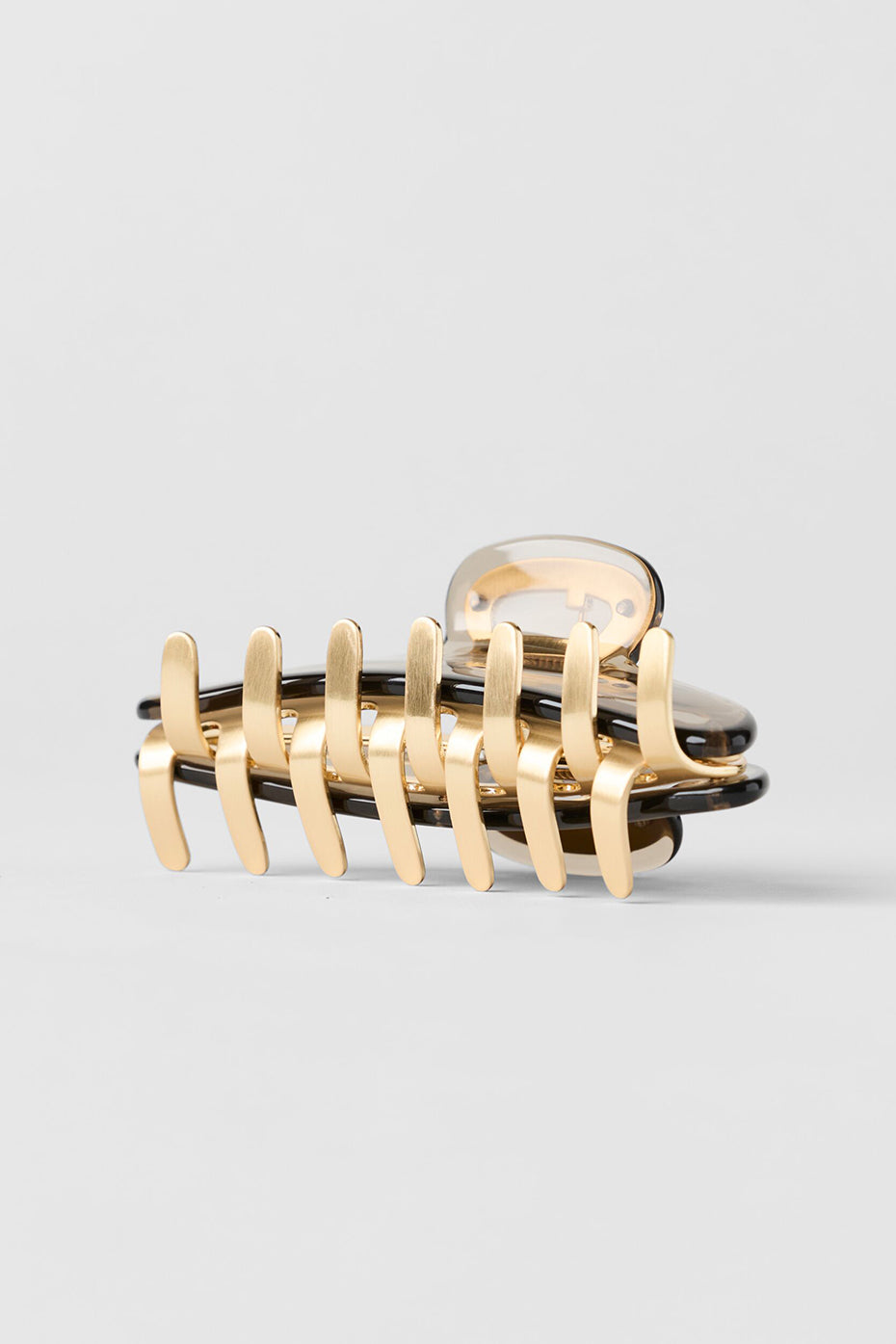 Acrylic Illusion Claw Clip - Gravel/Brushed Gold image 4