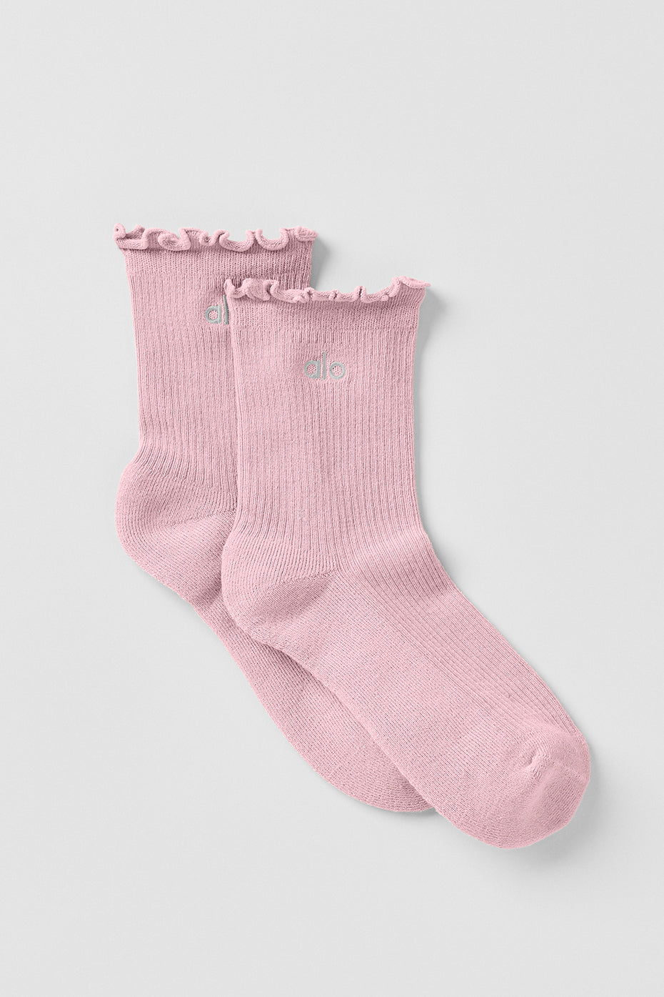 Women's Lettuce Edge Sock - Vintage Pink image 1