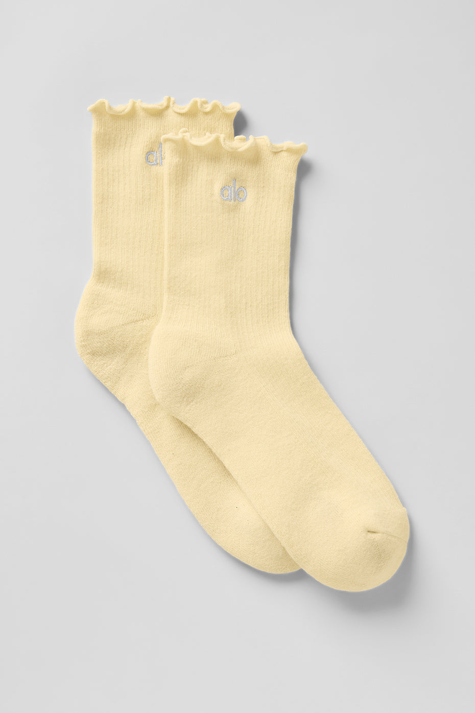 Women's Lettuce Edge Sock - Warm Butter image 1