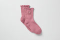 Women's Lettuce Edge Sock - Pink Wild Rose image 1