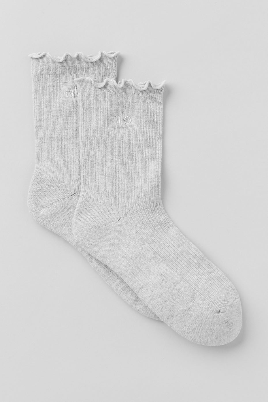 Women's Lettuce Edge Sock - Athletic Heather Grey image 1