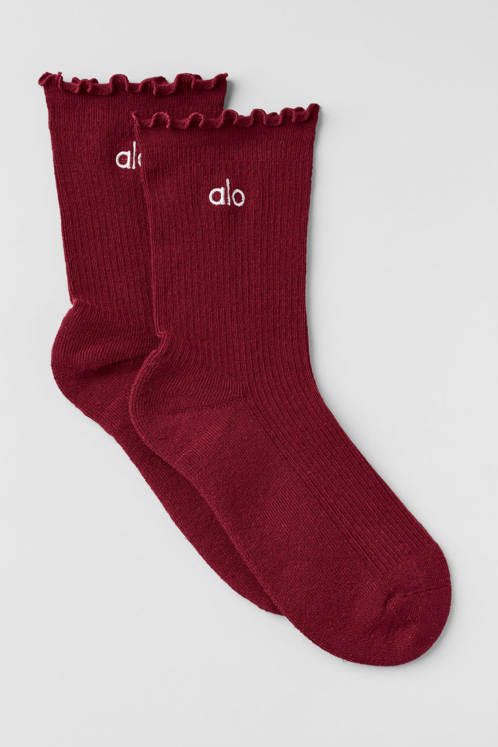 Women's Lettuce Edge Sock - Summer Romance Red image 1
