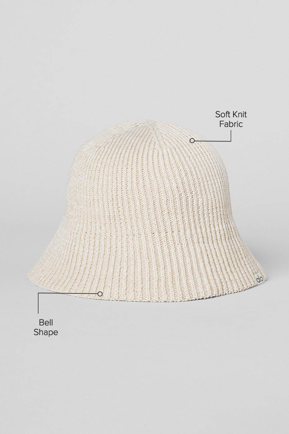 Denim Knit Cloche - Ivory/Oatmilk image 2