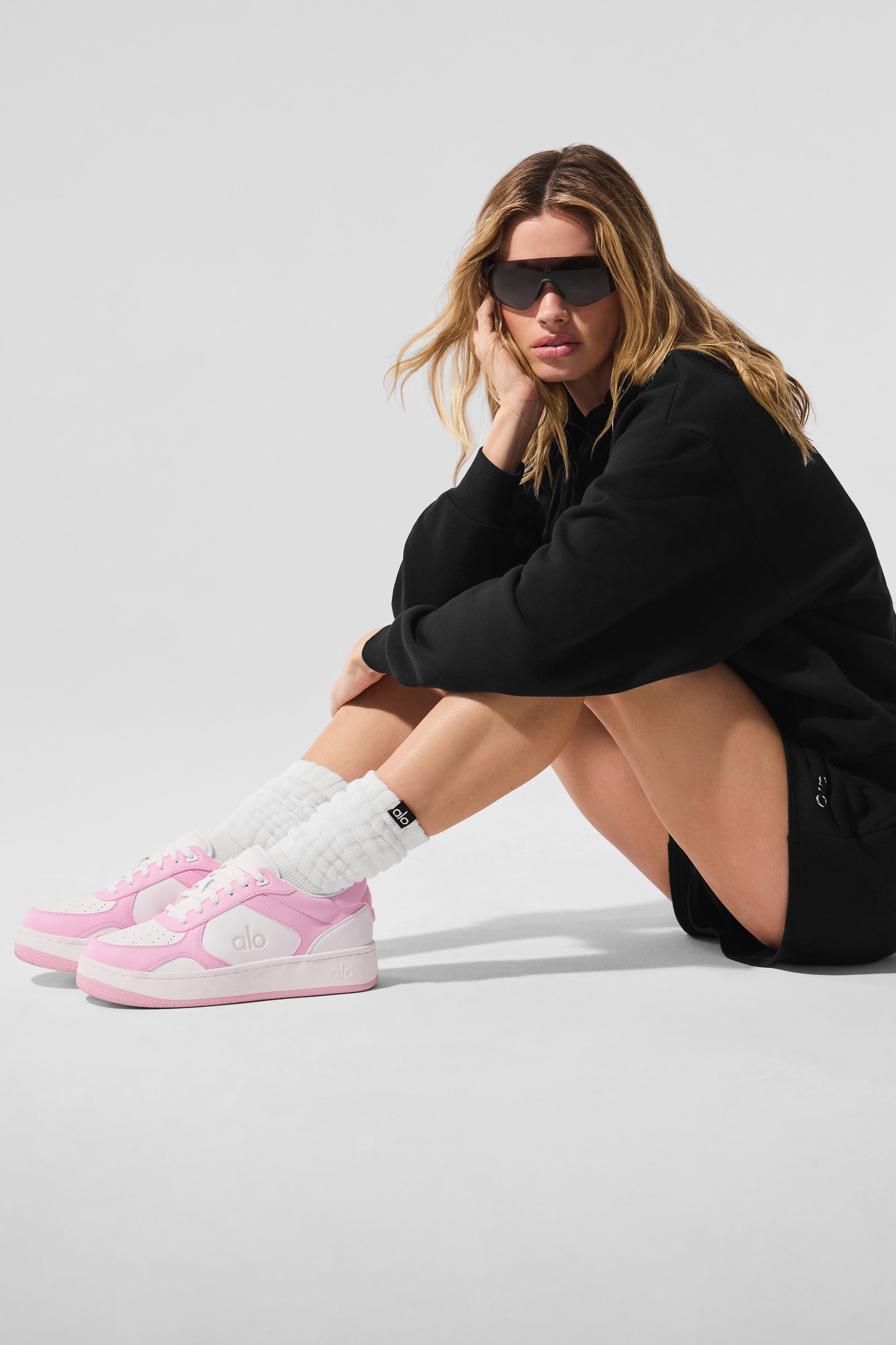 ALO Recovery Mode Sneaker - Pink/White image 1