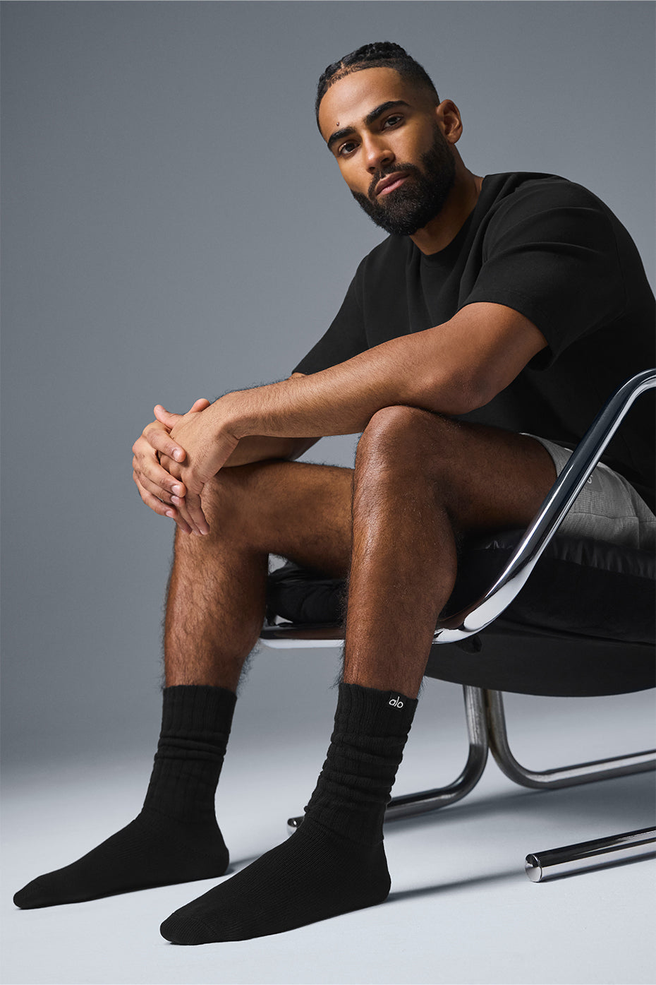 Unisex Scrunch Sock - Black image 2