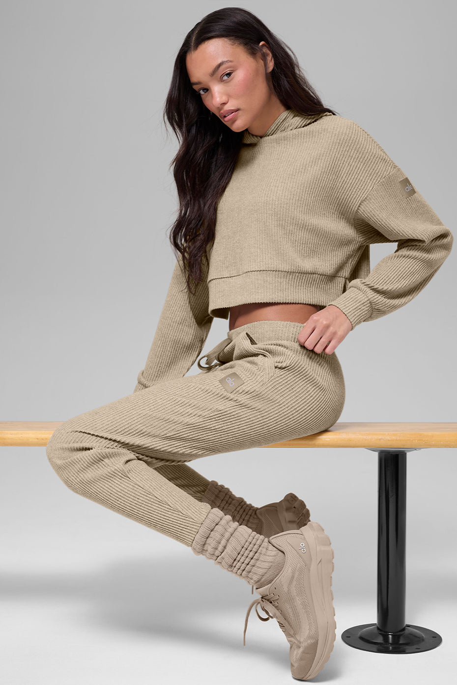 Unisex Scrunch Sock - Gravel image 2