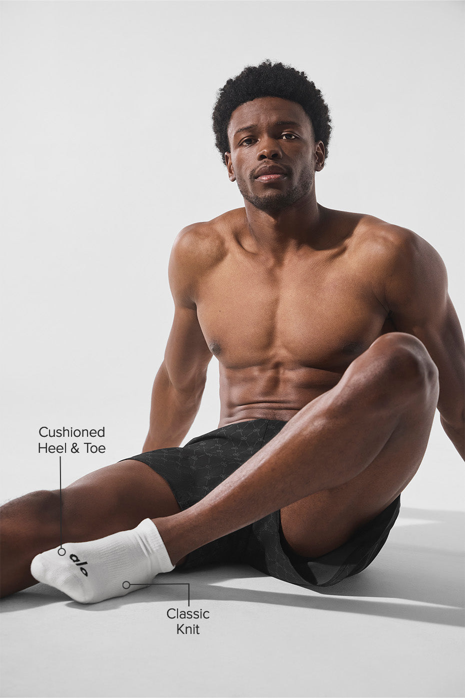 Unisex Street Sock - Black/White image 2