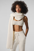 Merino Wool Oversized Scarf - Ivory image 1