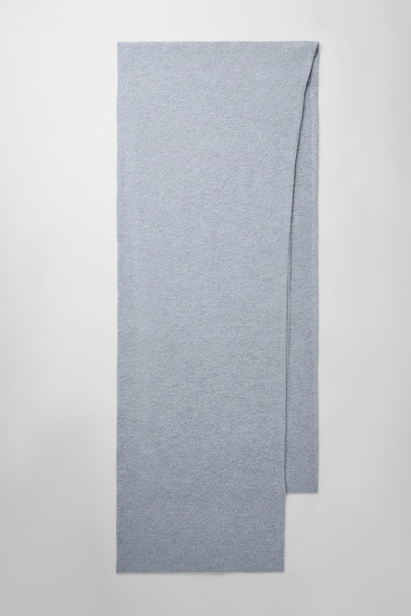 Merino Wool Oversized Scarf - Hazy Heather Grey image 1