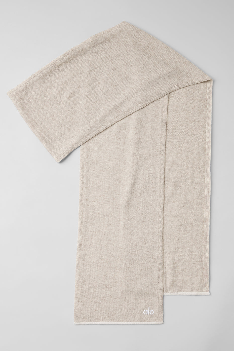 Cashmere Light Frosted Scarf - Winter Latte/Ivory image 3