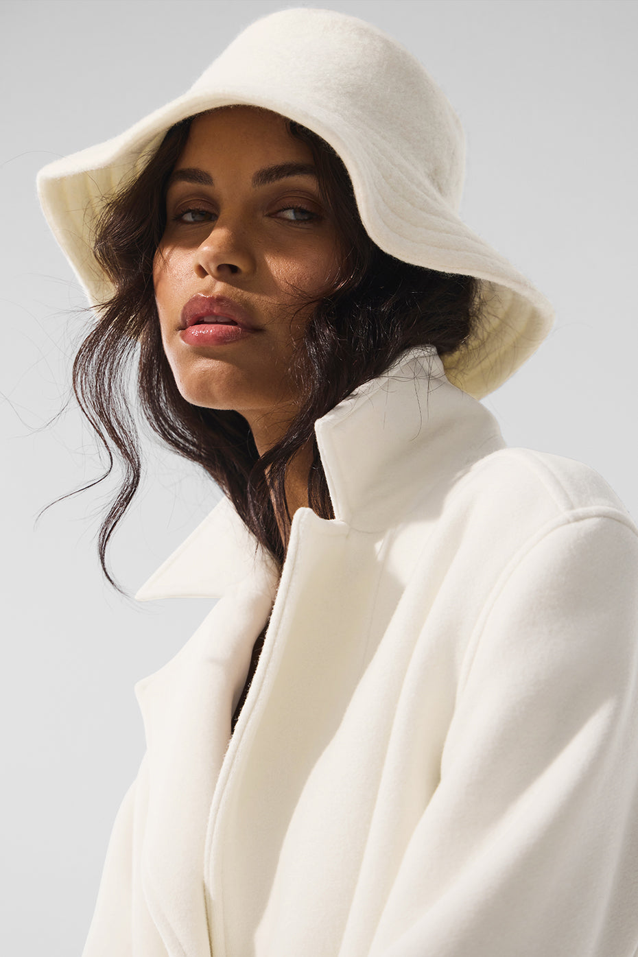 Merino Wool Bucket Hat - Ivory image 1