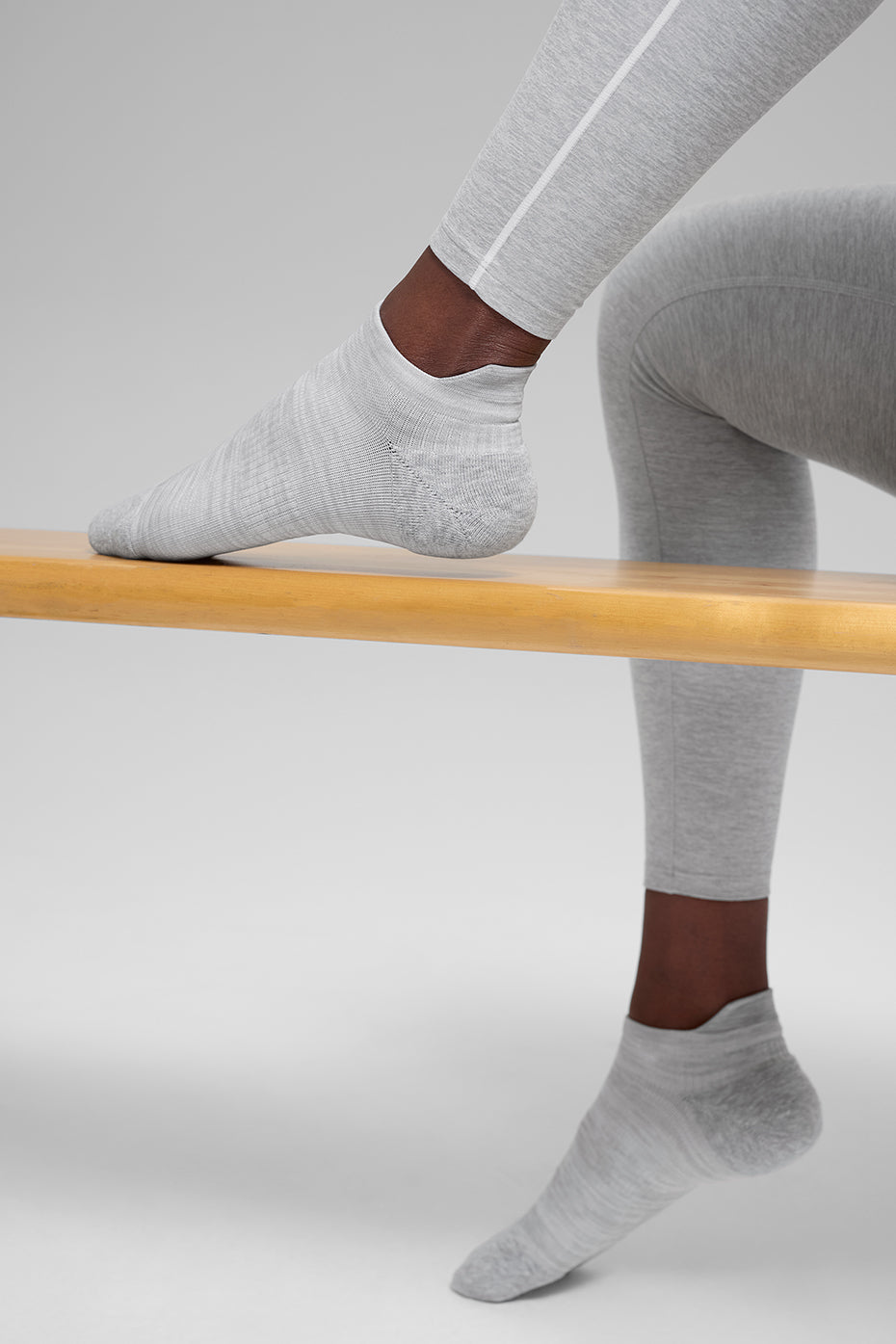 Unisex Performance Tab Sock - Athletic Heather Grey image 2
