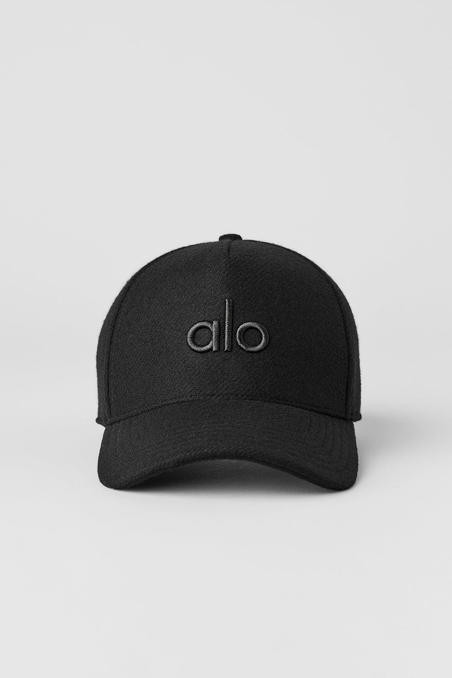 Wool Blend District Trucker Hat - Black image 3