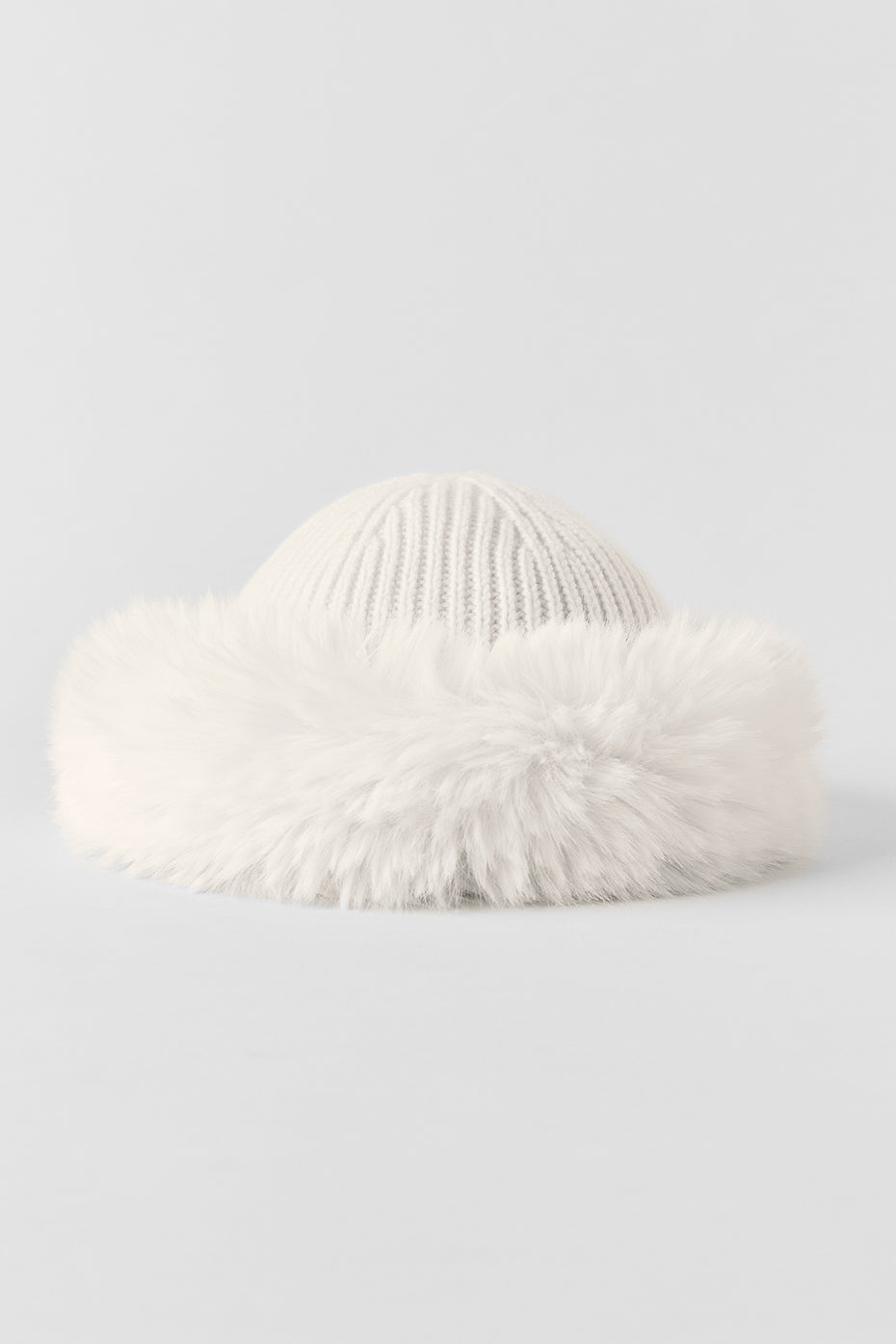 Courchevel Cashmere Faux Fur Beanie - Ivory image 2