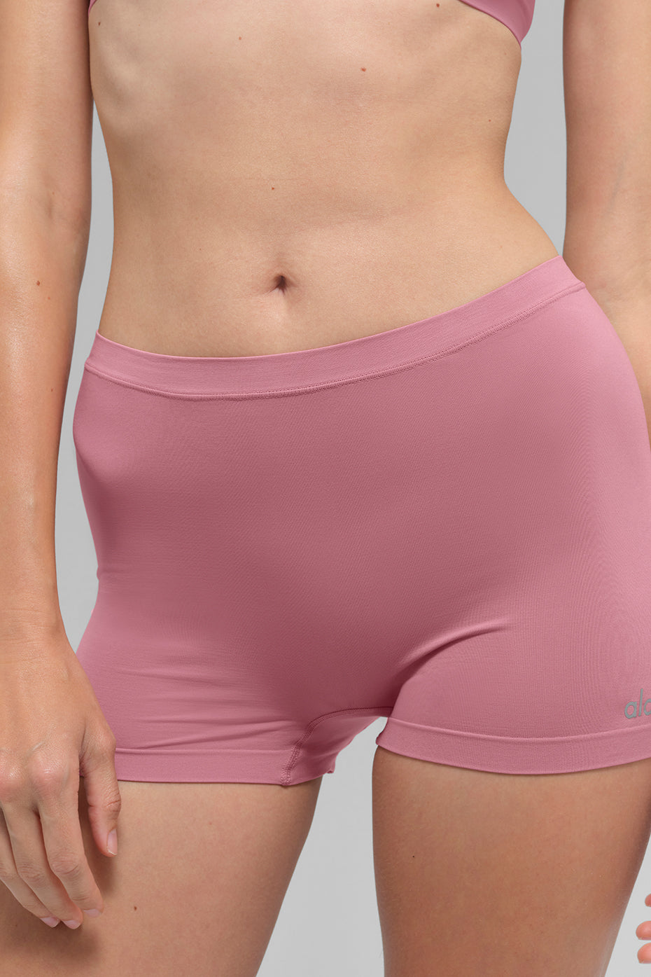 Sheer Glow Boyshort - Pink Wild Rose image 2