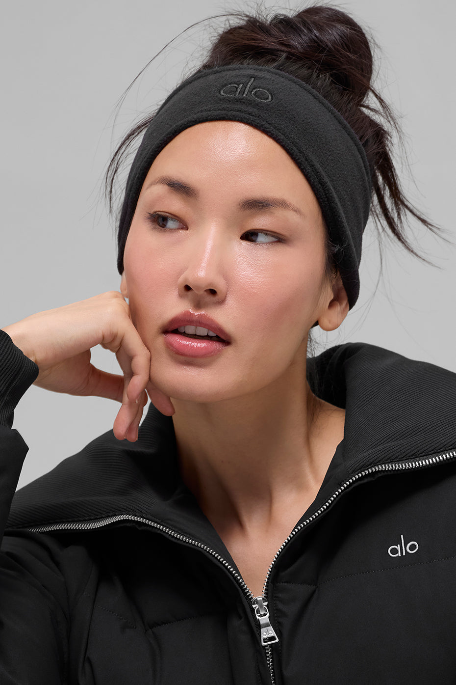 Polar Fleece Ear Warmer - Black image 1