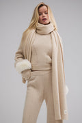 Courchevel Cashmere Scarf - Birch Heather image 1