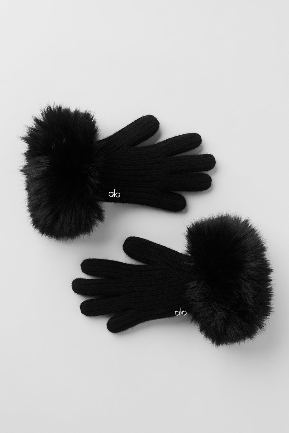Courchevel Cashmere Gloves - Black image 2