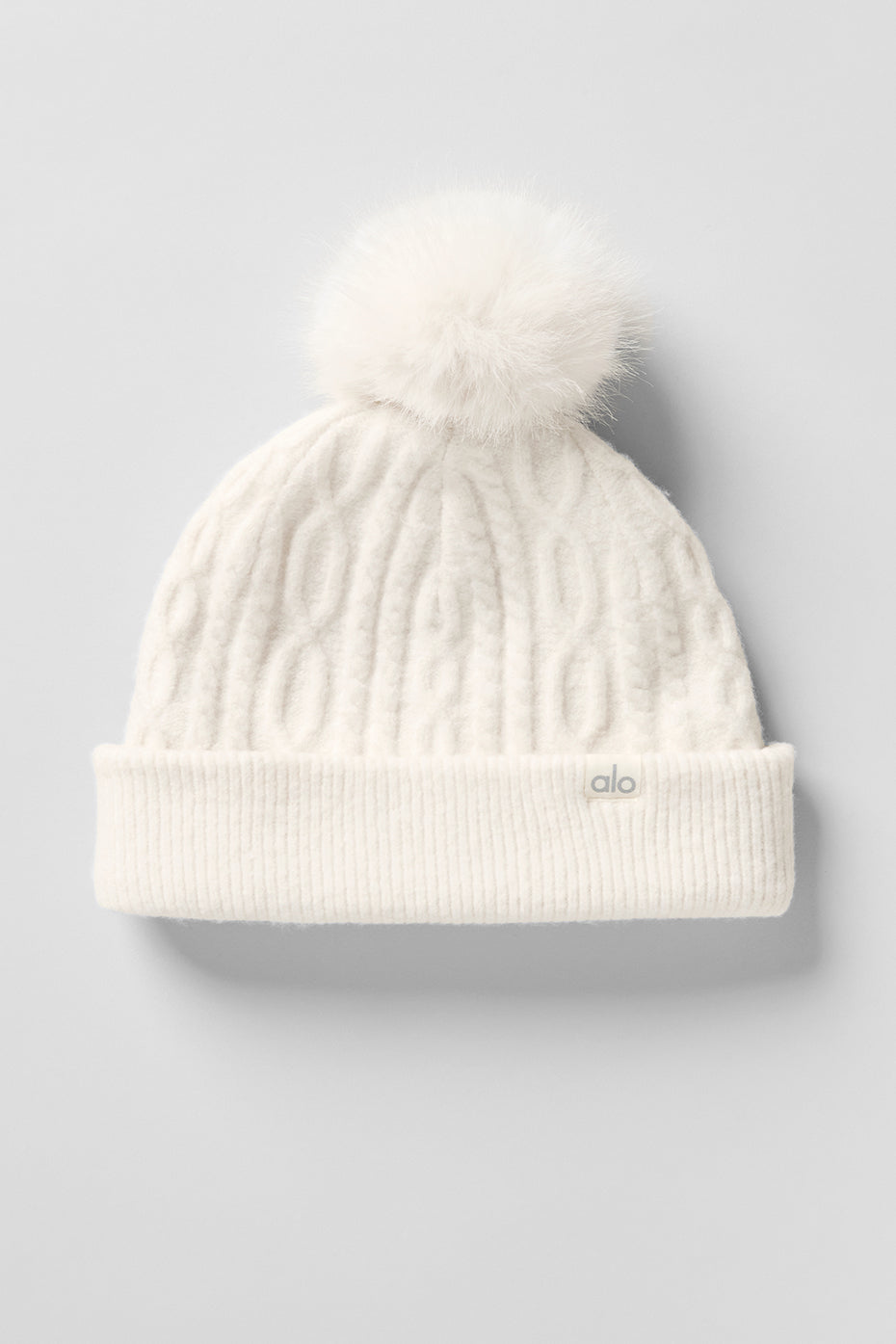 Cable Knit Winter Bliss Beanie - Ivory image 2