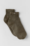 Quarter Crew Street Sock - Olive Tree image 1