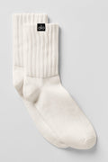 Unisex Half-Crew Scrunch Sock - Ivory image 1