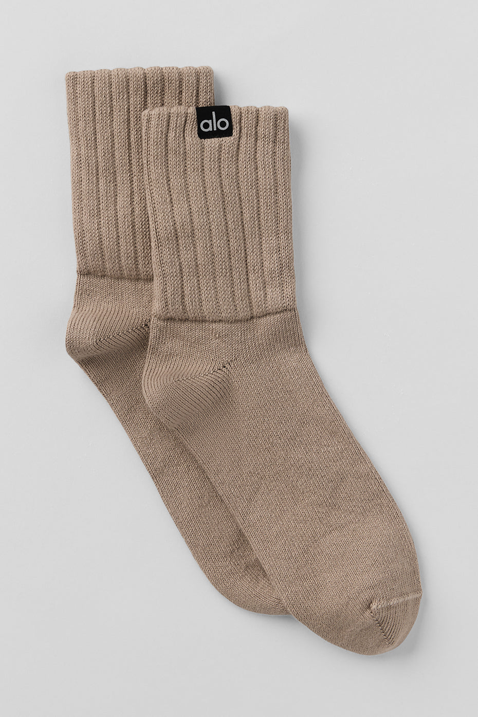 Unisex Half-Crew Scrunch Sock - Gravel image 1