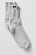Unisex Half-Crew Scrunch Sock - Athletic Heather Grey image 1
