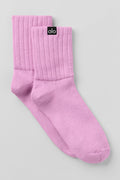 Unisex Half-Crew Scrunch Sock - Candy Heart Pink image 1