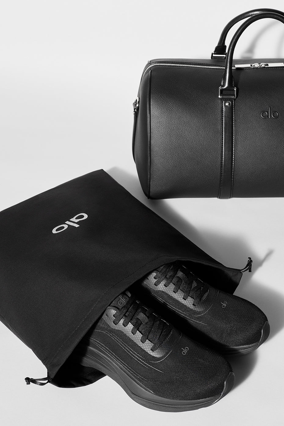 ALO Voyage Duffle - Black Leather image 8