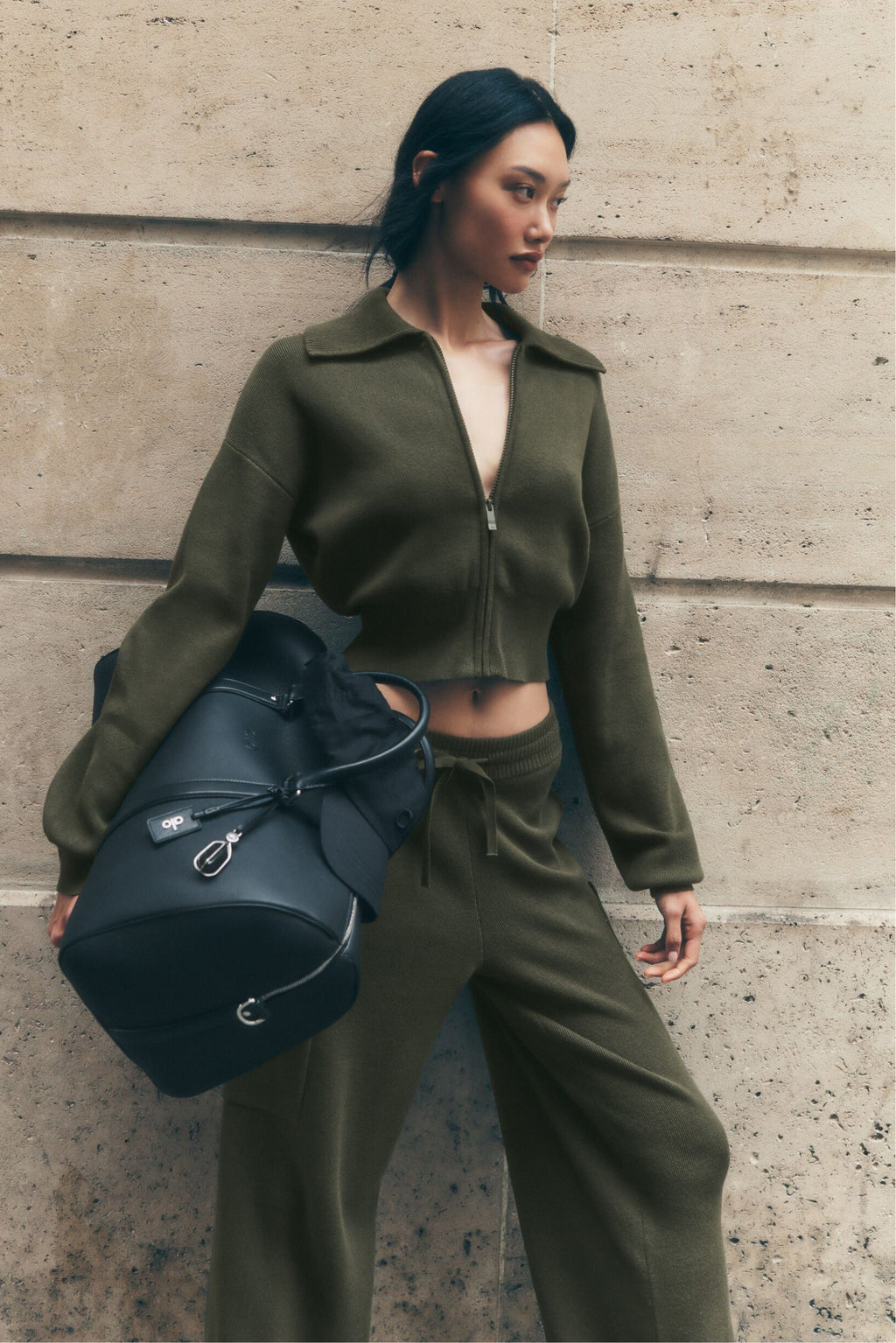 ALO Voyage Duffle - Black Leather image 1