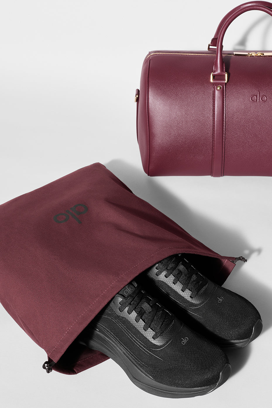 ALO Voyage Duffle - Bordeaux Leather image 8