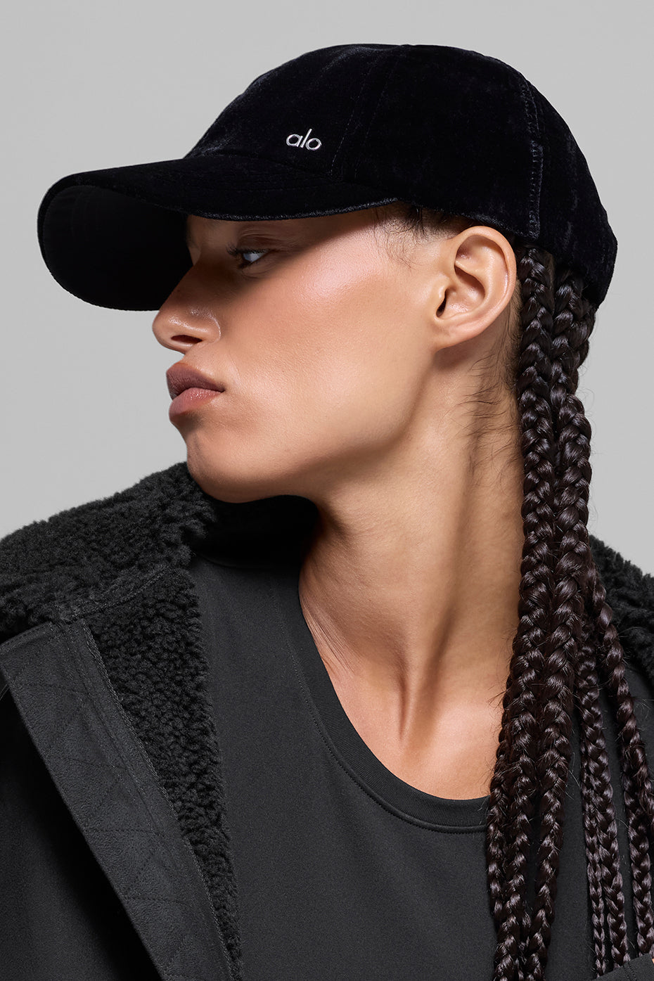 Velvet Off-Duty Cap - Black image 2