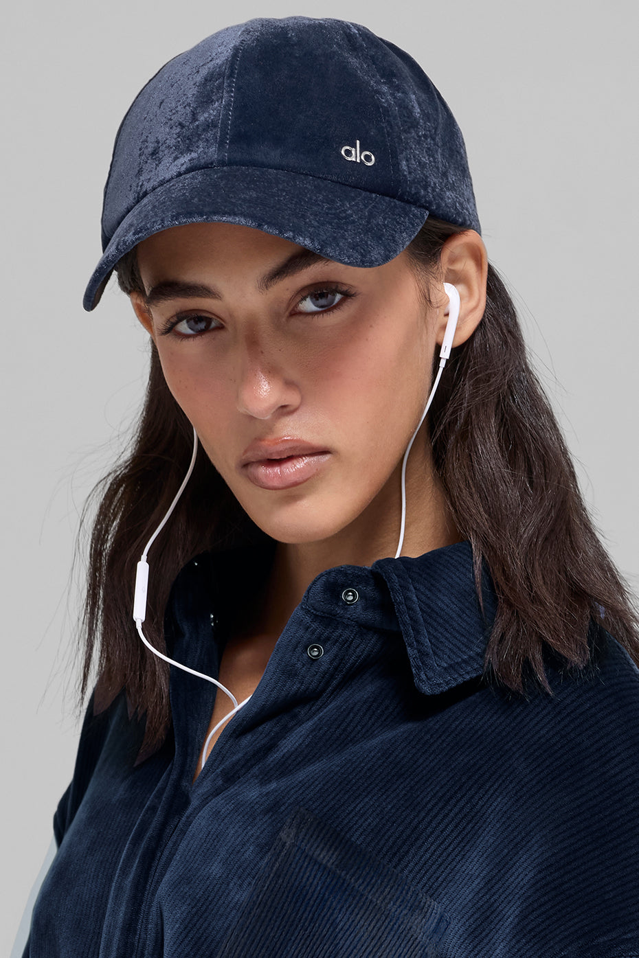 Velvet Off-Duty Cap - Navy image 2