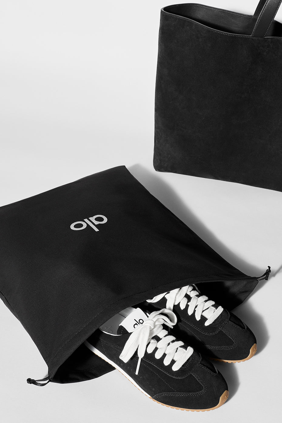 ALO Tranquility Tote - Black Suede image 8