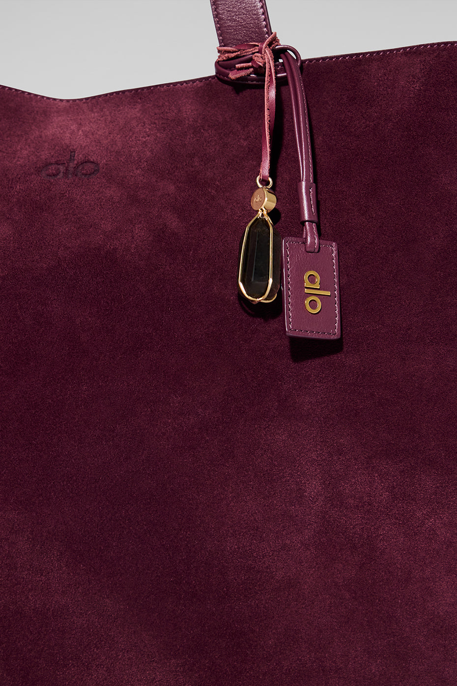 ALO Tranquility Tote - Bordeaux Suede image 5