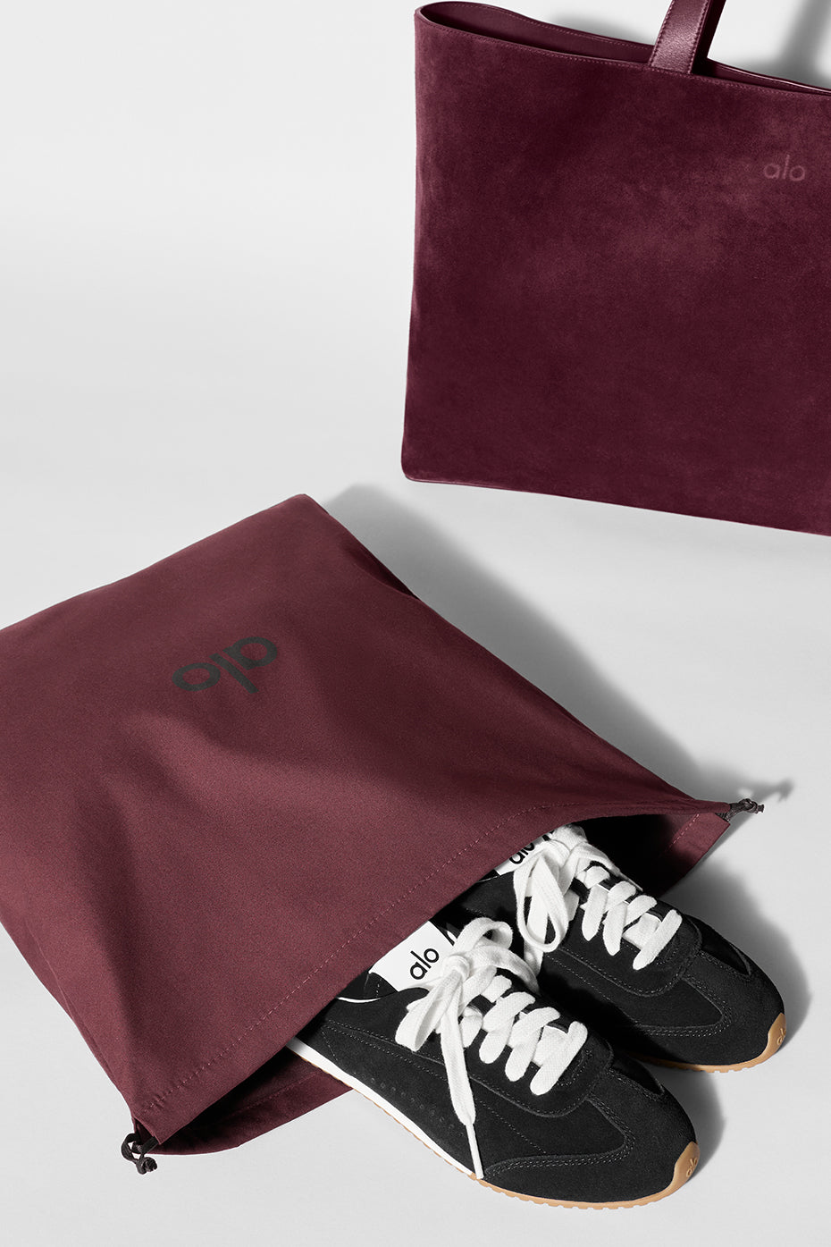 ALO Tranquility Tote - Bordeaux Suede image 8