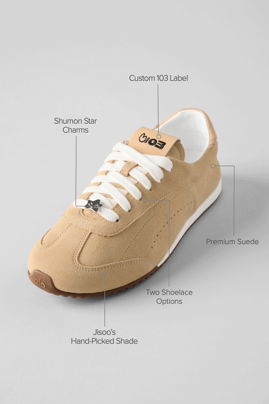 ALO Sunset Sneaker + Jisoo - Caramel Cream image 2
