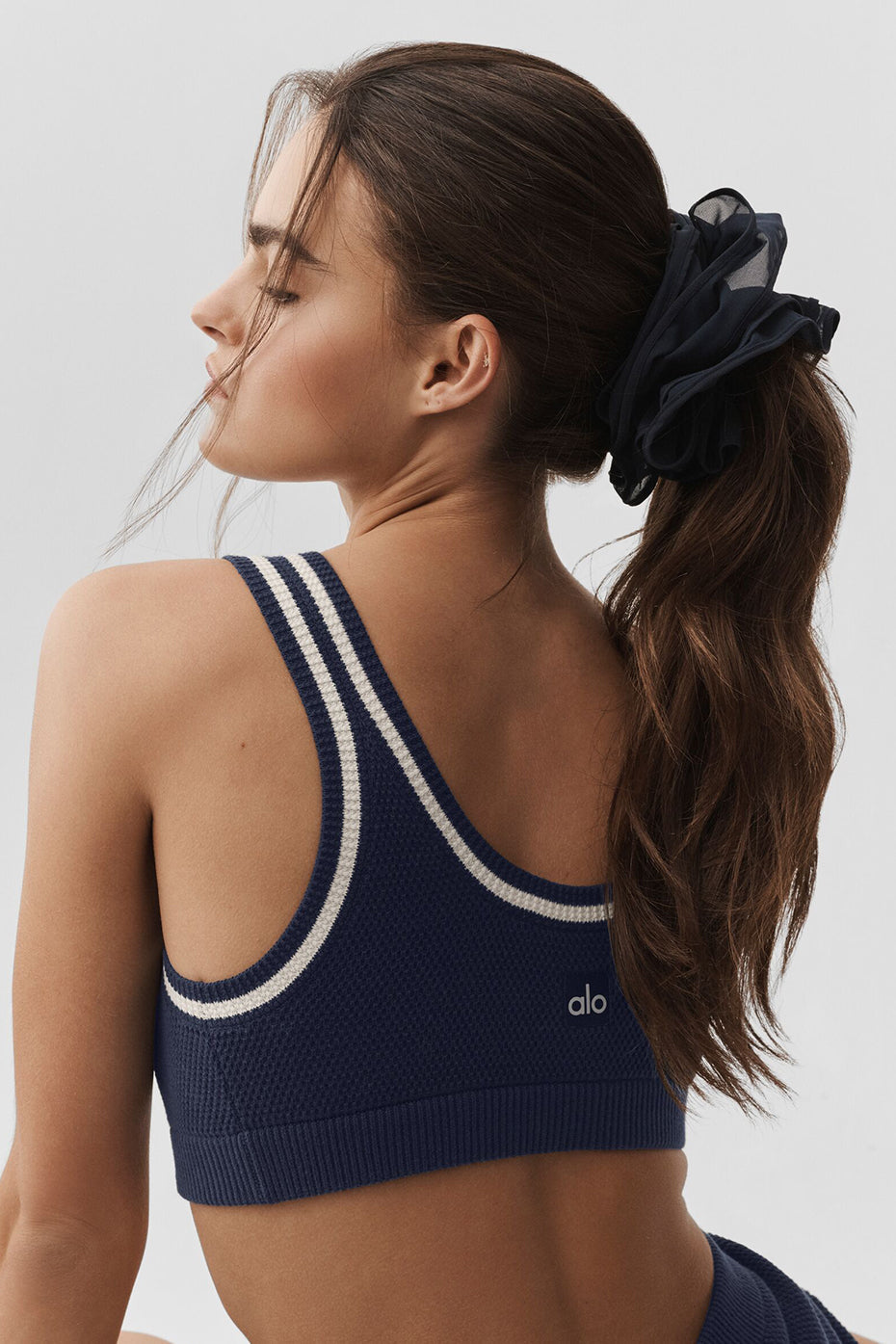 Mesh Sweet Nothing Oversize Scrunchie - Navy image 1