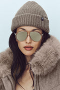 Courchevel Cashmere Beanie - Alpine Cocoa Heather image 1