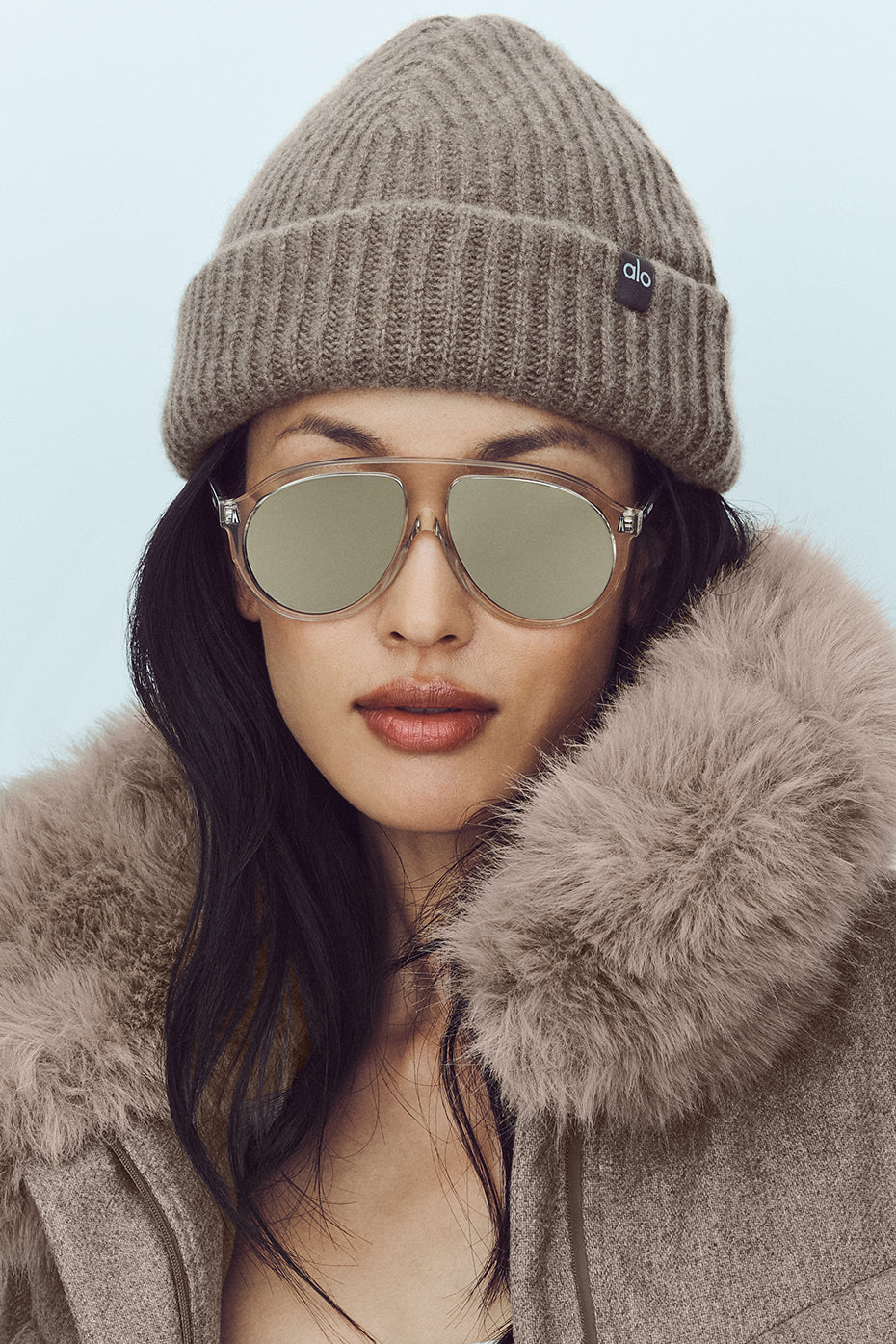 Courchevel Cashmere Beanie - Alpine Cocoa Heather image 1