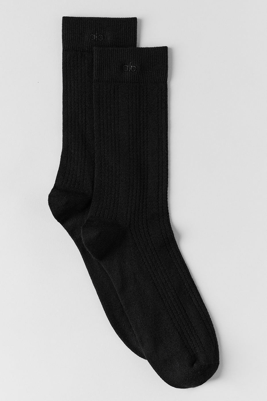 Cashmere Mesh Sock - Black image 1