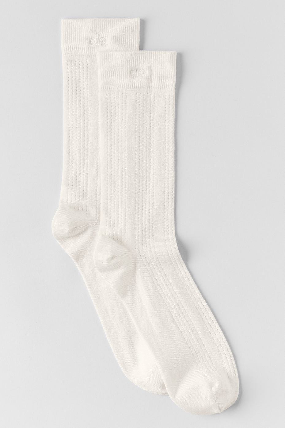 Cashmere Mesh Sock - Ivory image 1