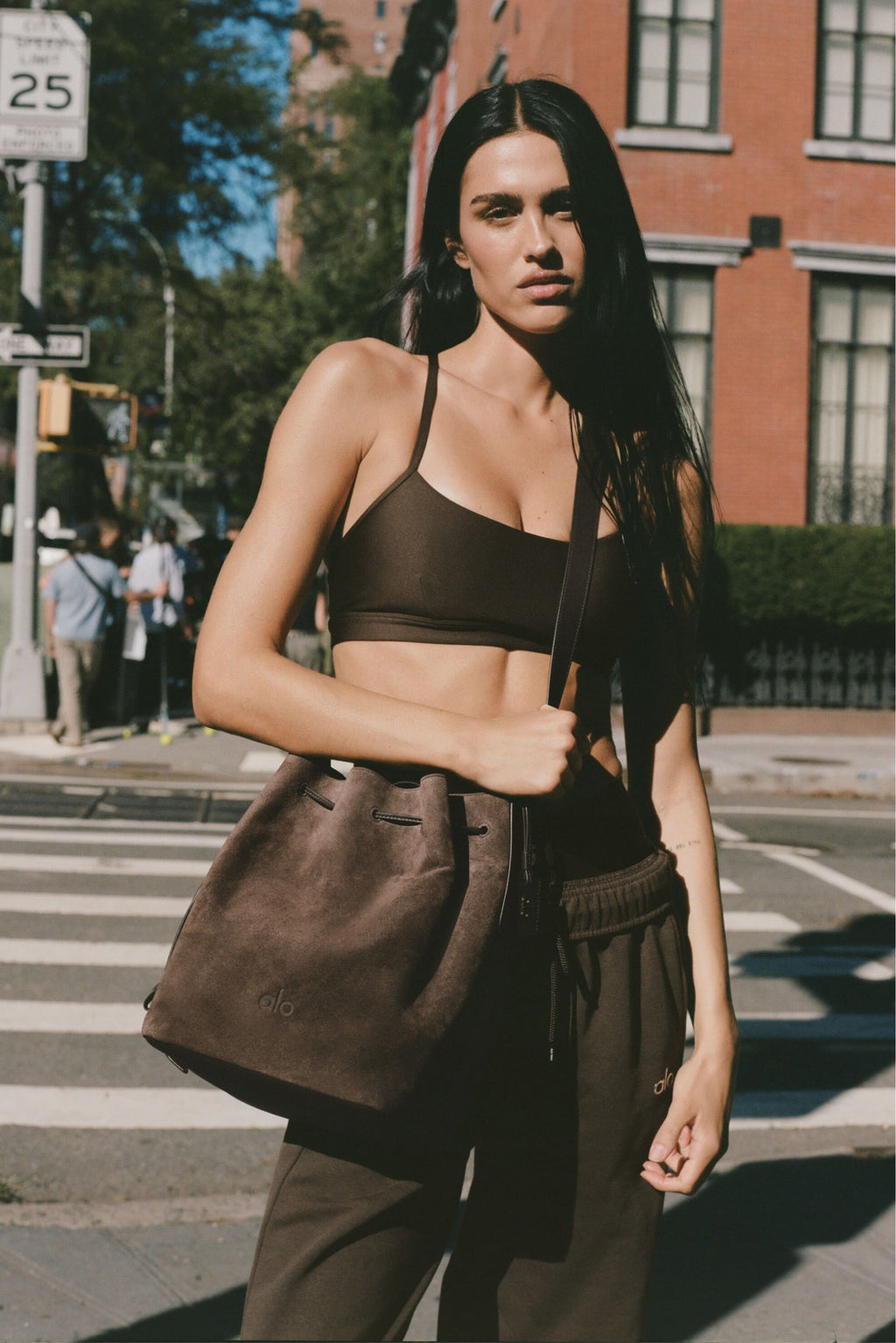 ALO Balance Bucket - Espresso Suede image 1